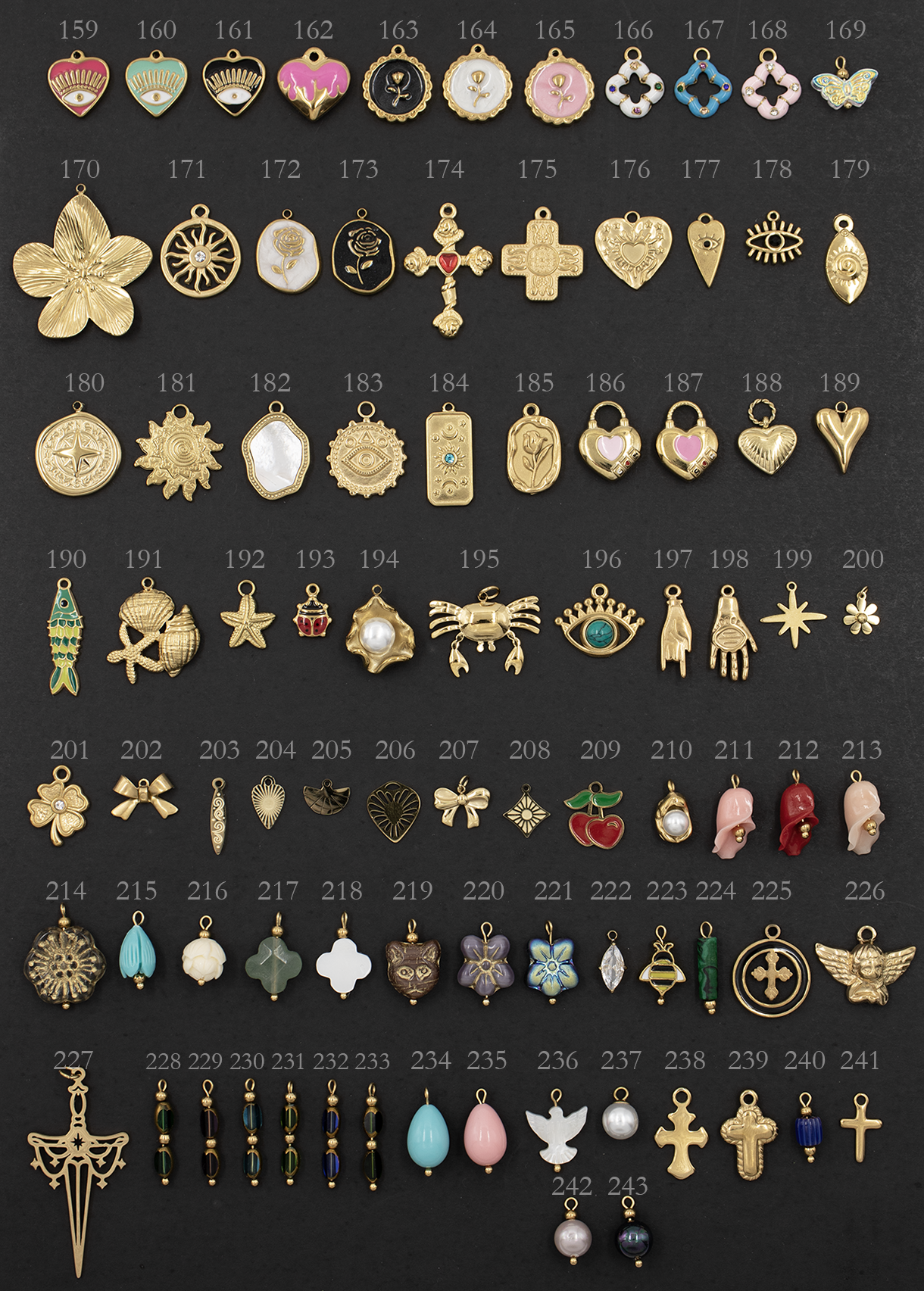 Gold Charms 3