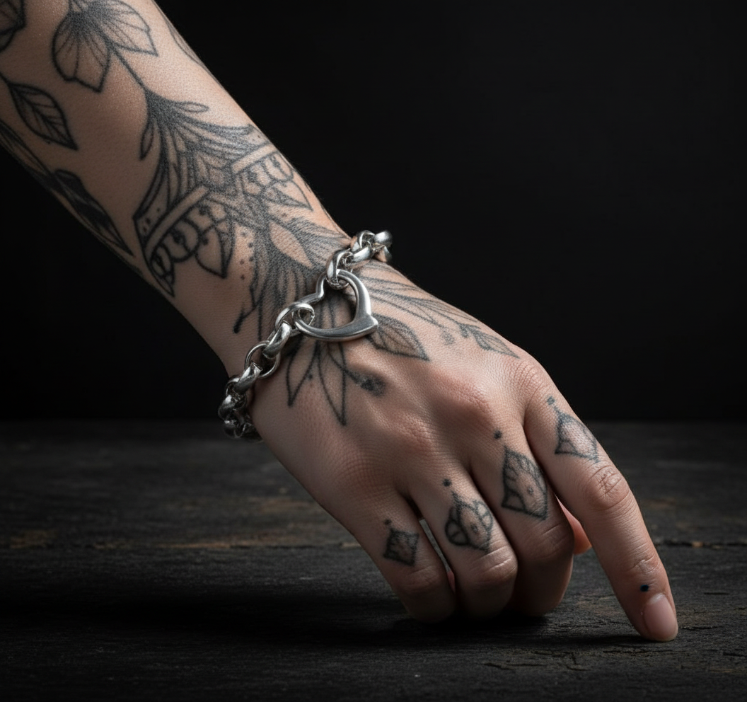 Chunky Heart Bracelet