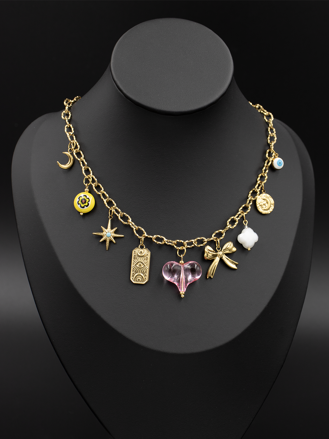 Gold Textured Oval Link Chain / 05