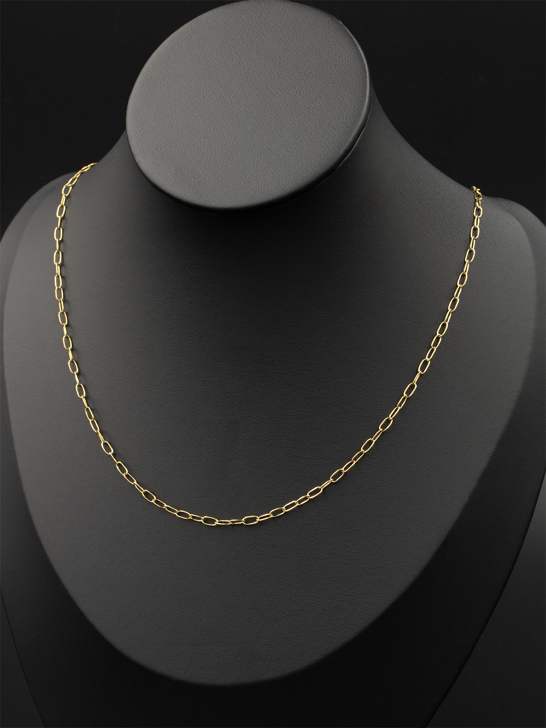 Gold Mini Paperclip Chain / 01