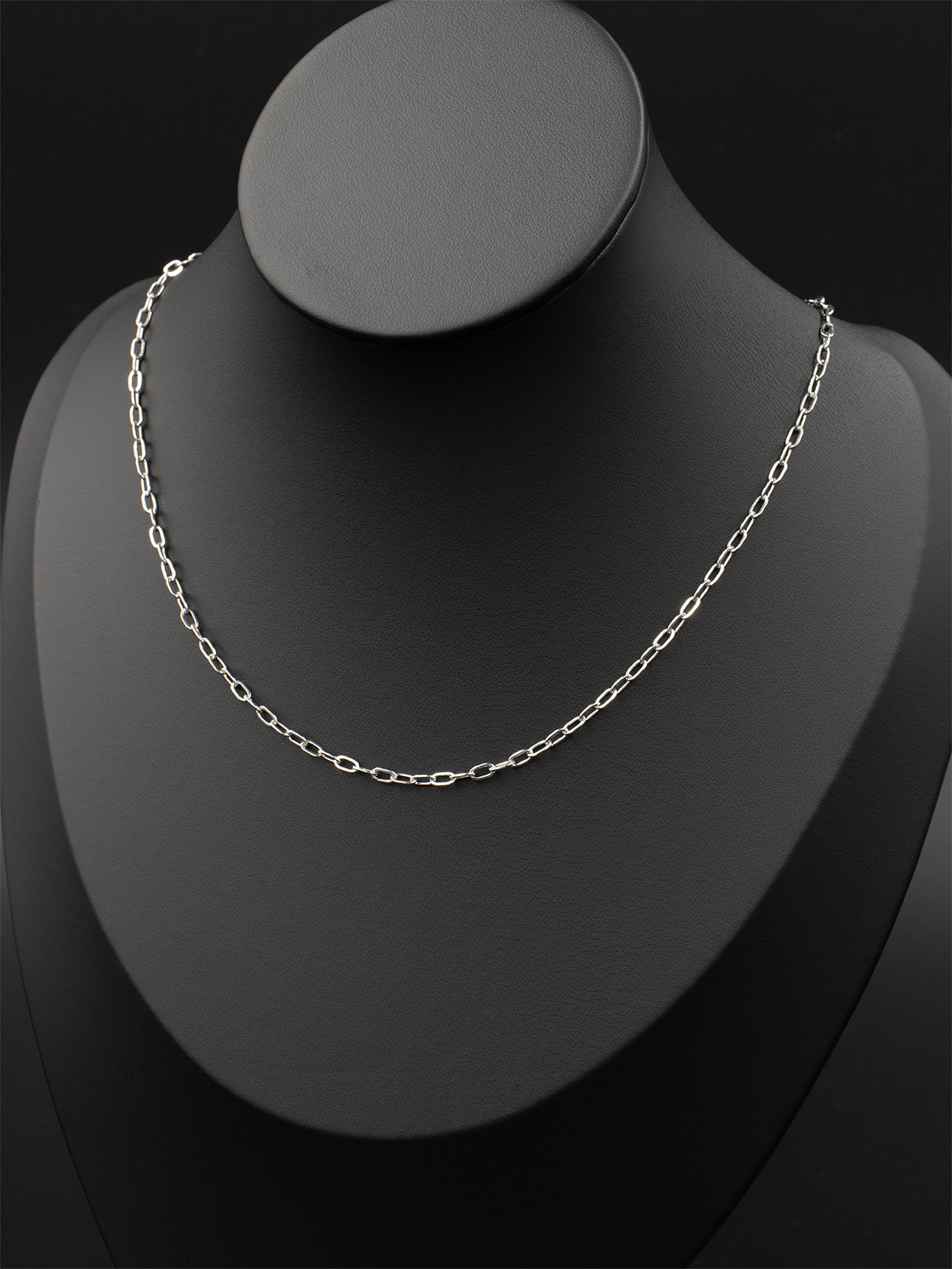 Flattened Mini Paperclip Chain / 01