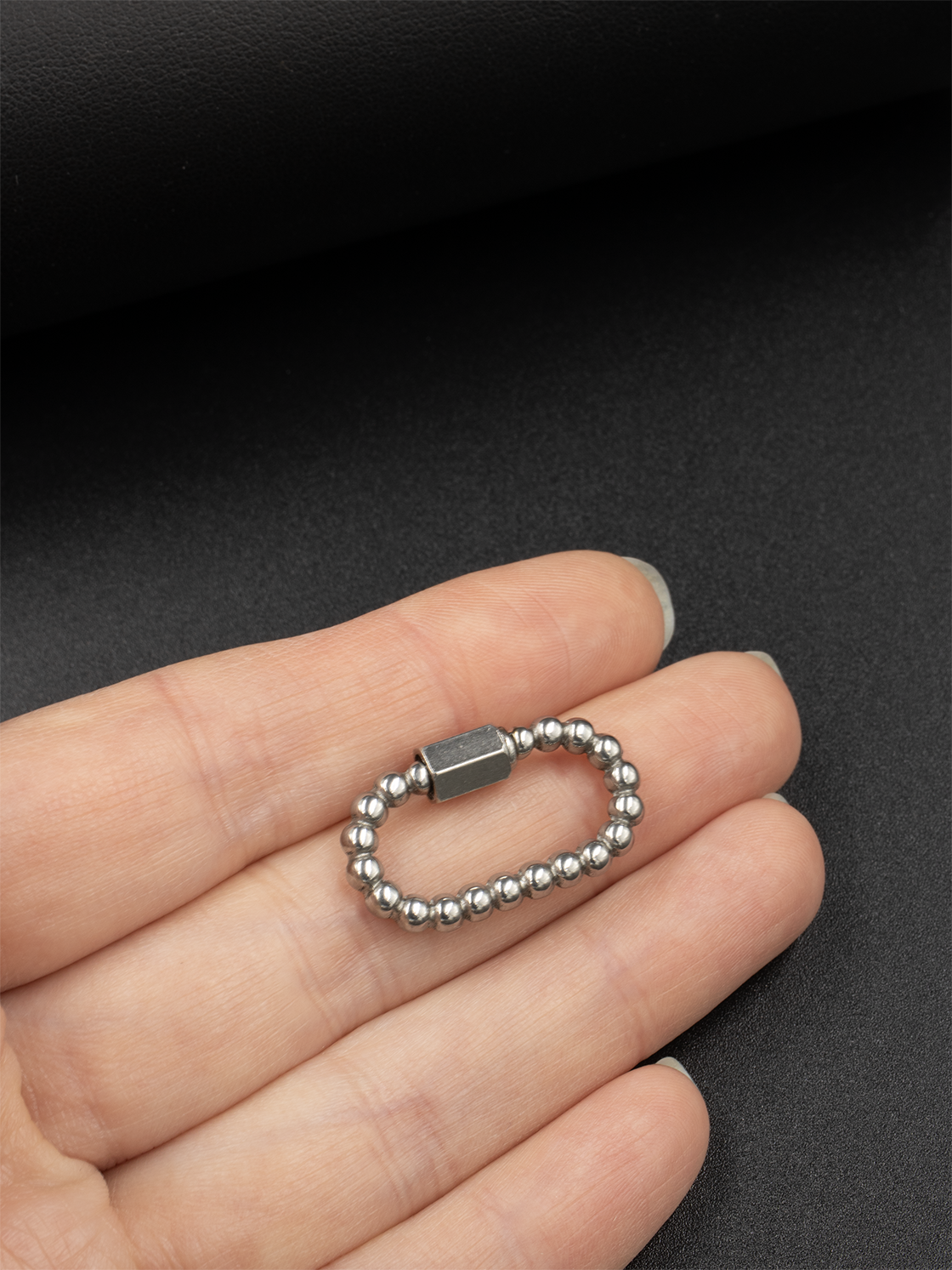 Beaded Carabiner Clasp