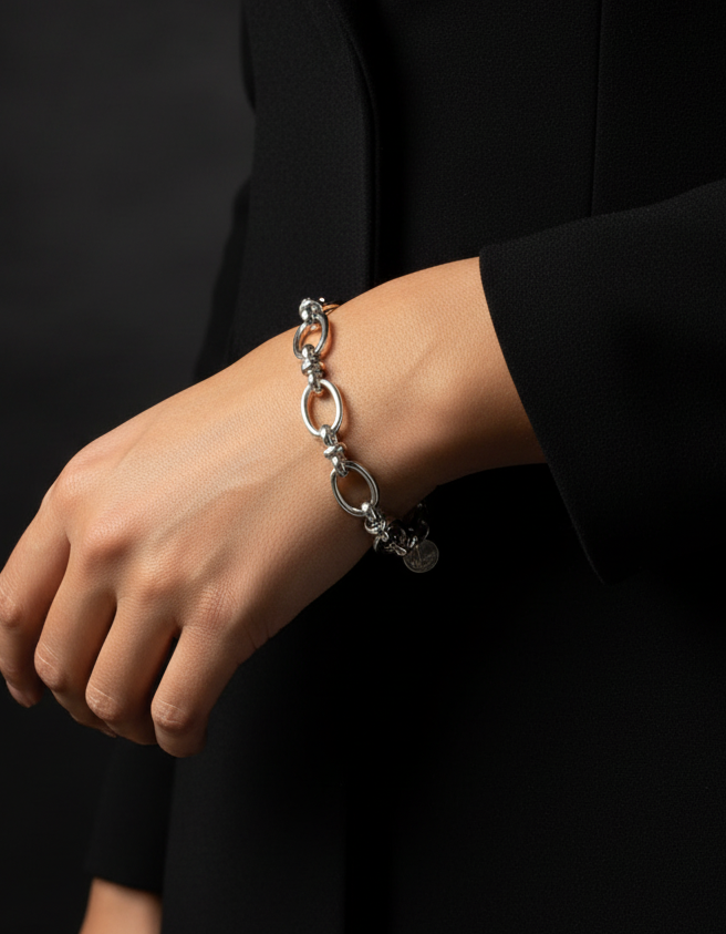 Chunky Oval Link Bracelet 3 / 14