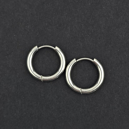 Silver Earring Hoops, 16.5mm