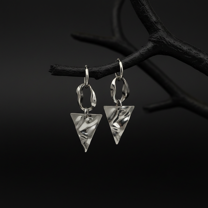 Triangle Chain Link Earrings