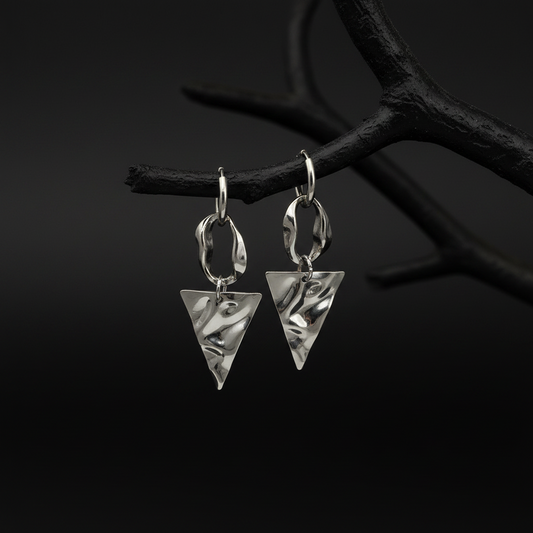 Triangle Chain Link Earrings