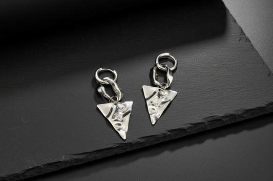 Triangle Chain Link Earrings