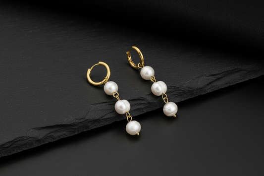 Pearl Chain Earrings