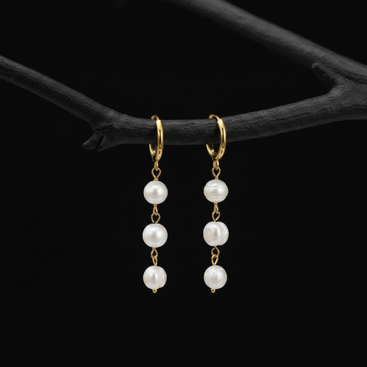 Pearl Chain Earrings