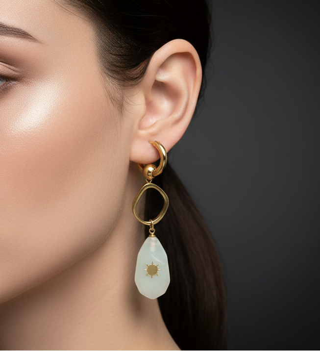 Amazonite Drop Earrings