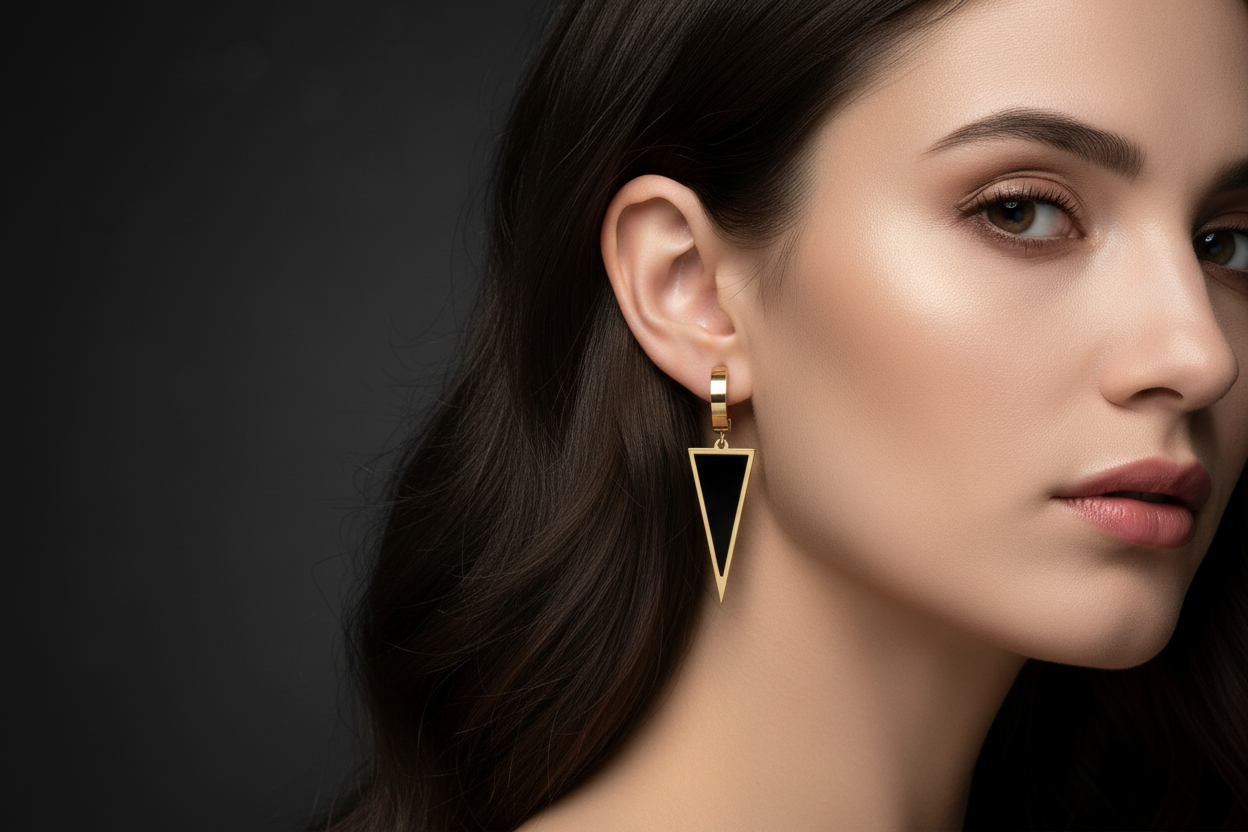 Triangle Drop Earrings