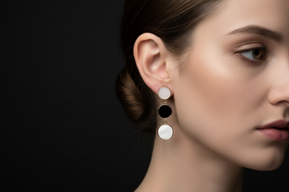 Circle Drop Earrings