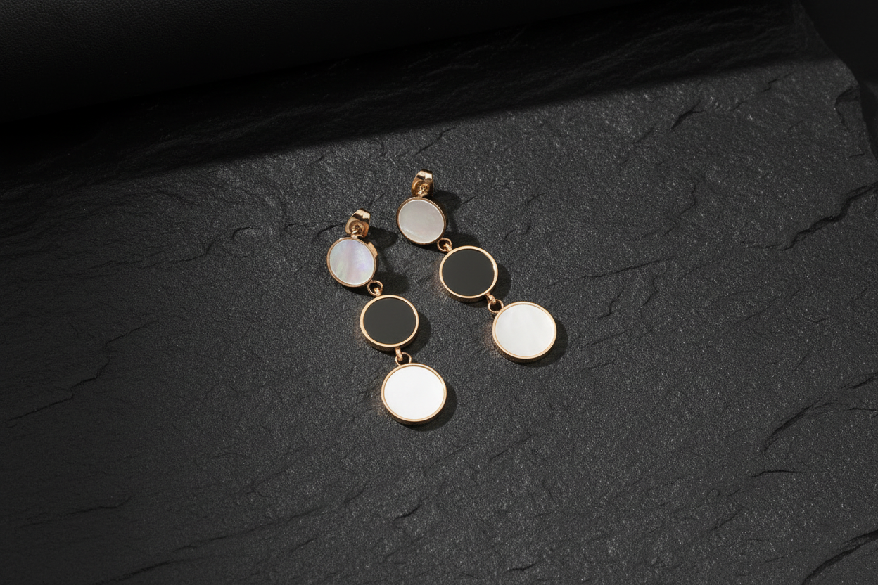 Circle Drop Earrings