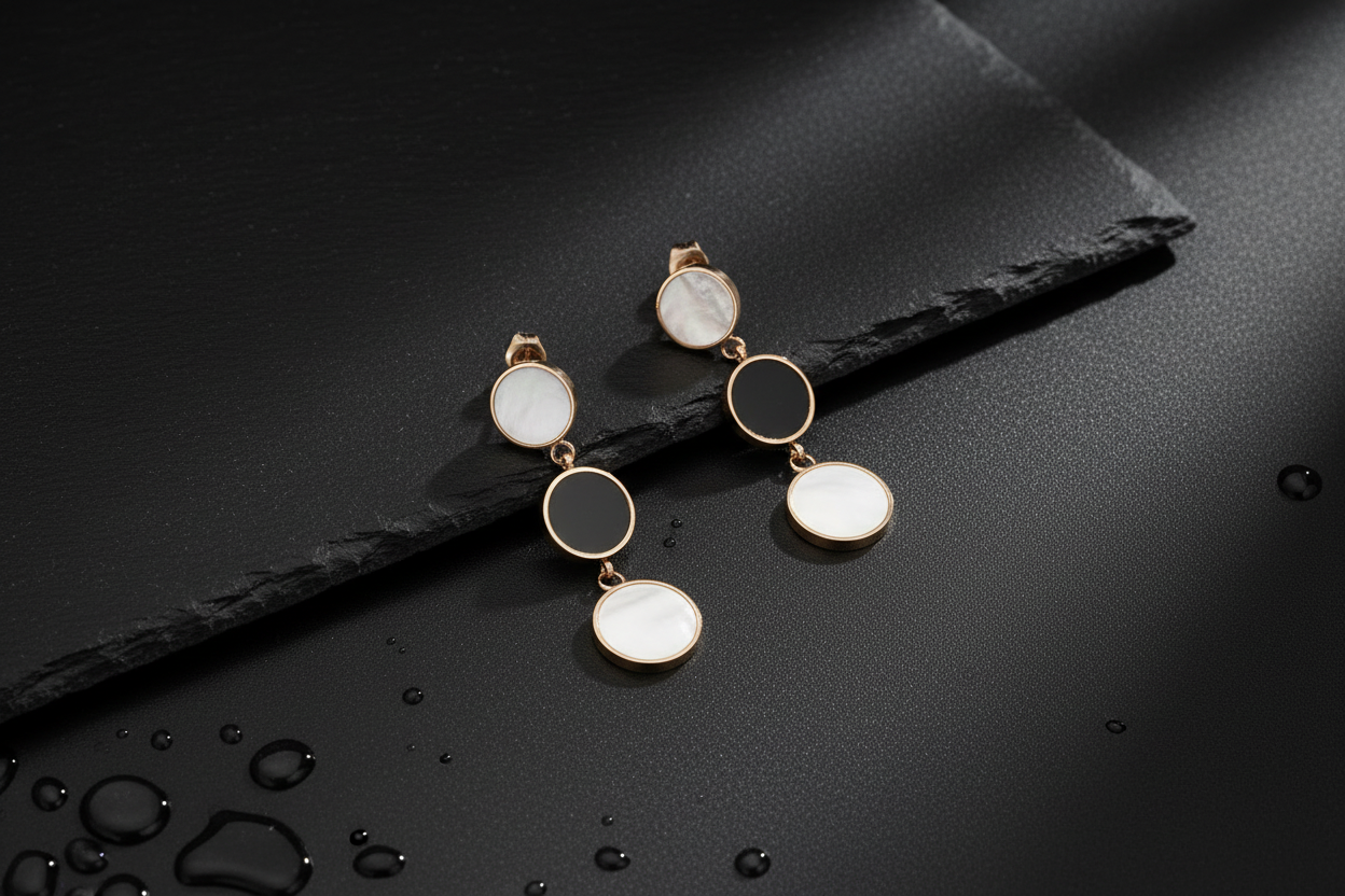 Circle Drop Earrings