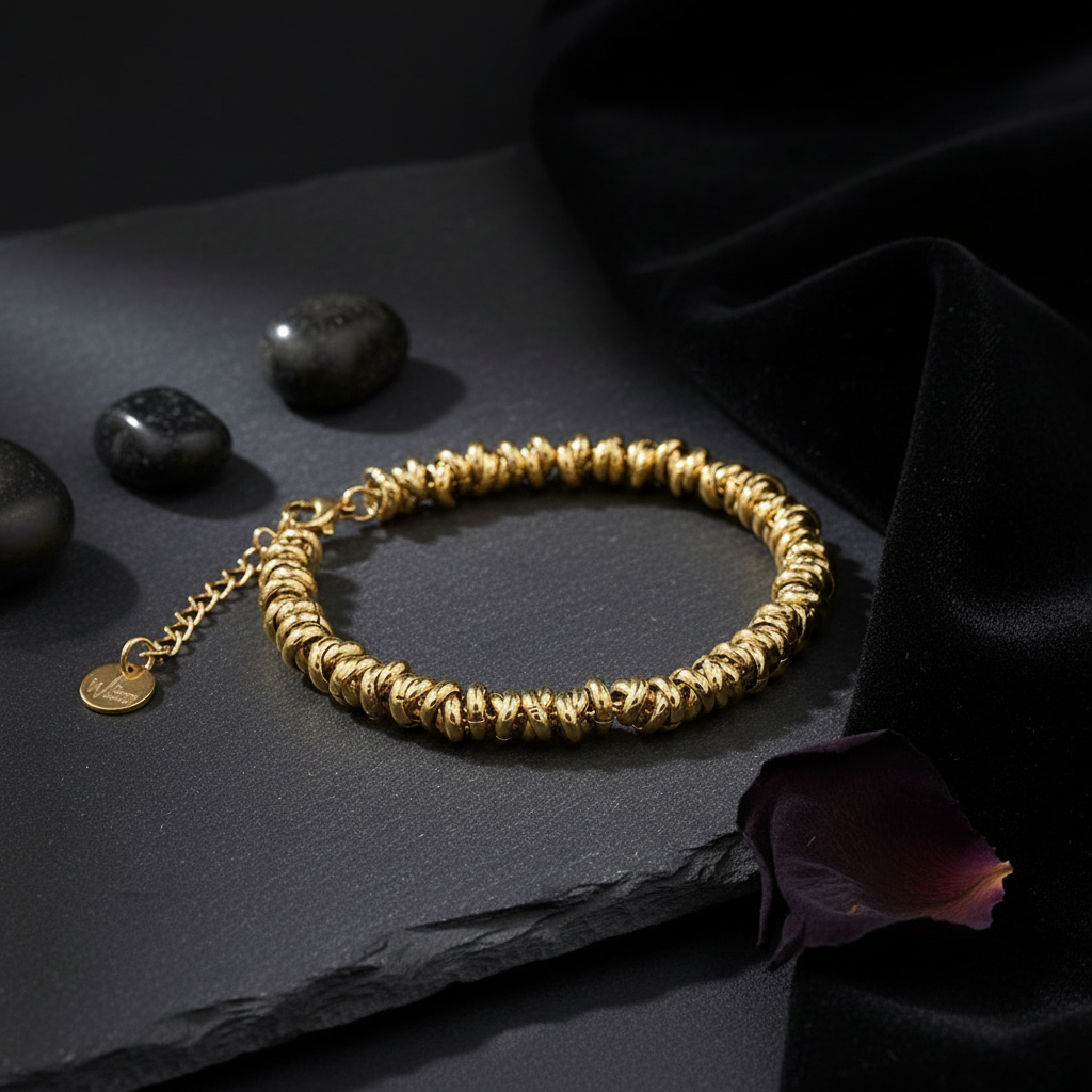 Gold Beaded Bracelet