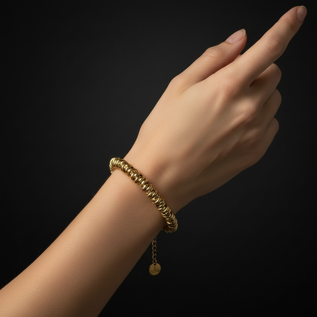 Gold Beaded Bracelet