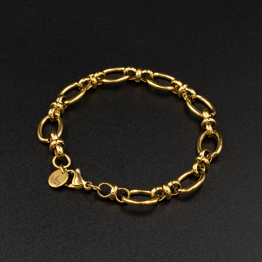 Chunky Gold Oval Link Bracelet