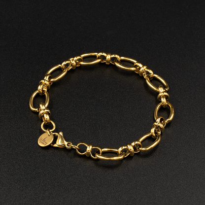 Chunky Gold Oval Link Bracelet