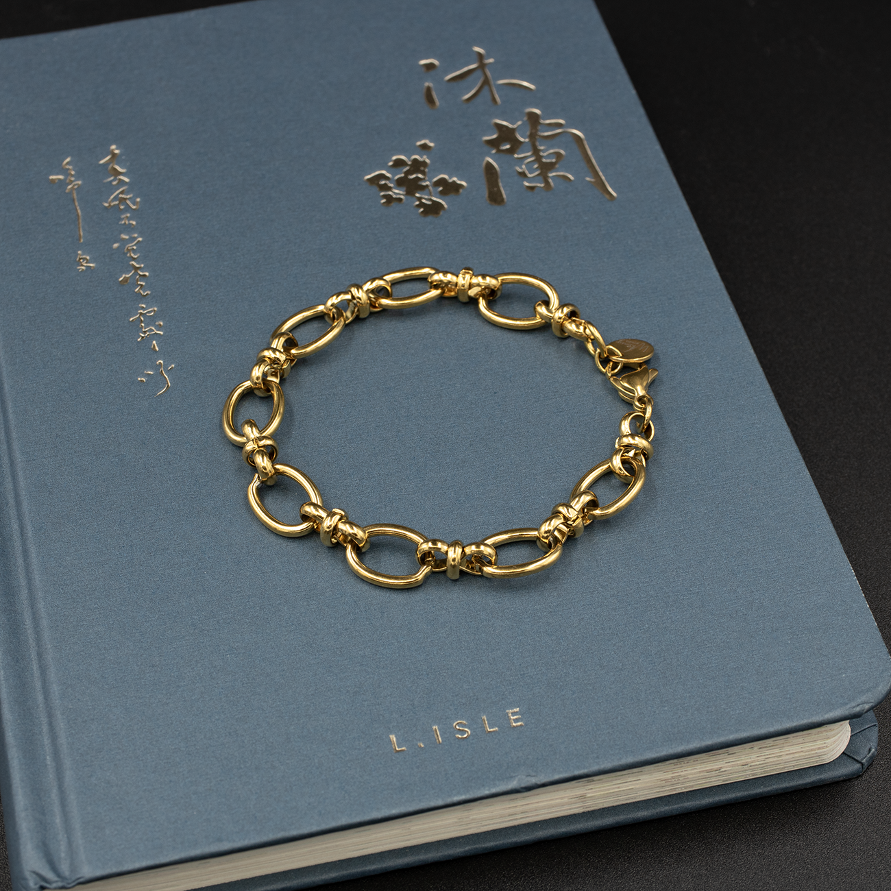 Chunky Gold Oval Link Bracelet