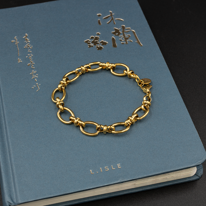 Chunky Gold Oval Link Bracelet