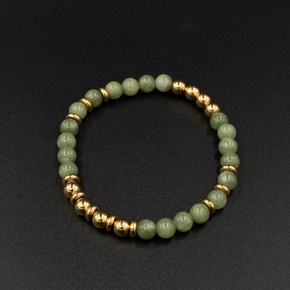Beaded Green Aventurine Gemstone Bracelet