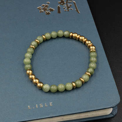 Beaded Green Aventurine Gemstone Bracelet