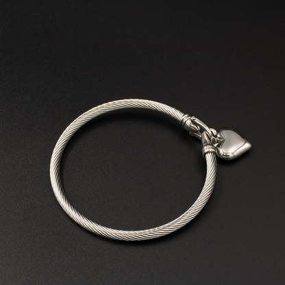 Silver Rope Bangle