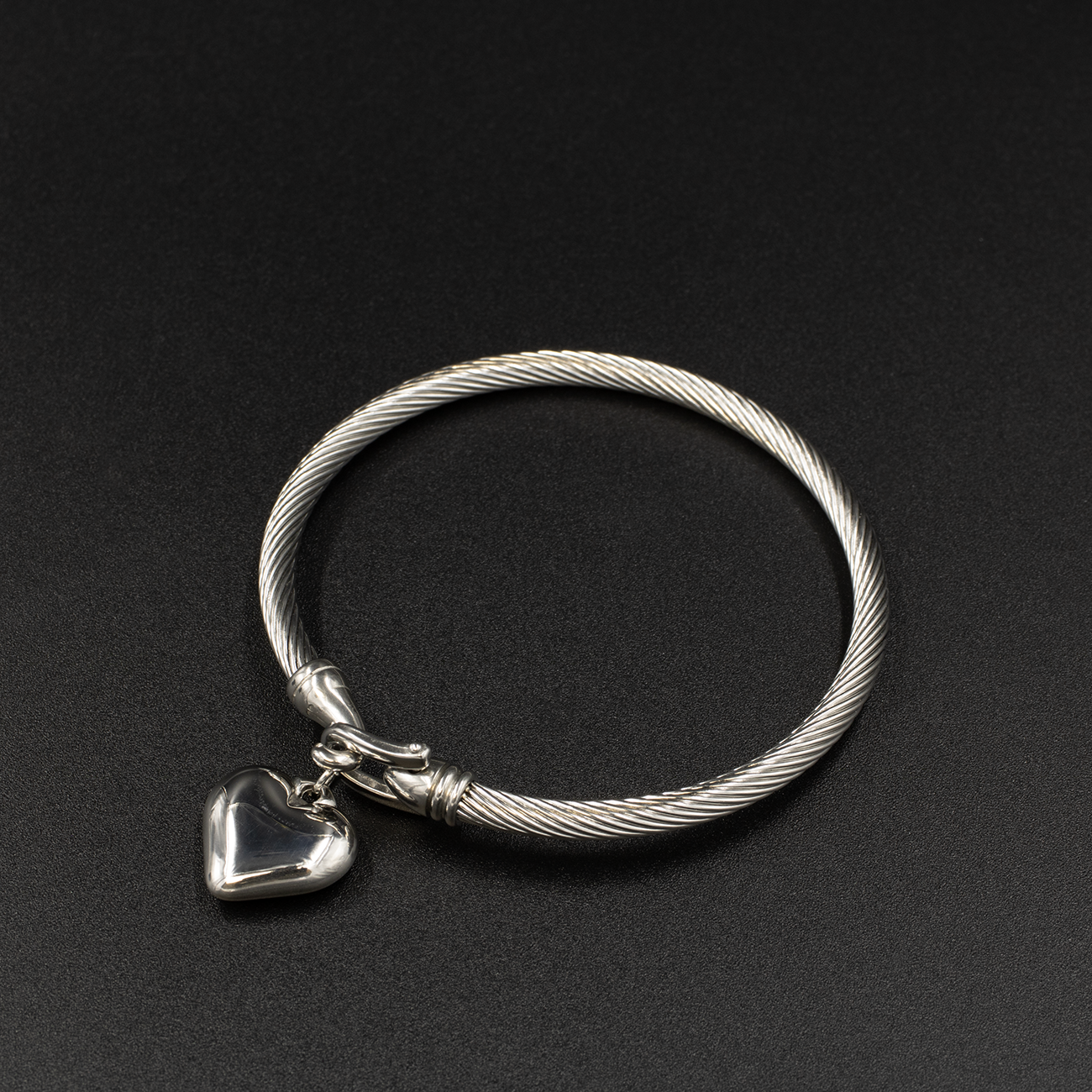 Silver Rope Bangle