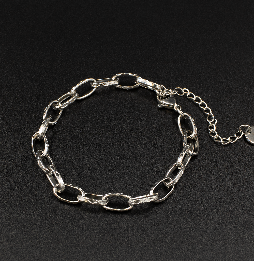 Textured Link Bracelet