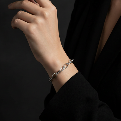 Textured Link Bracelet