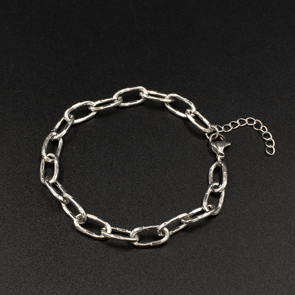 Textured Link Bracelet