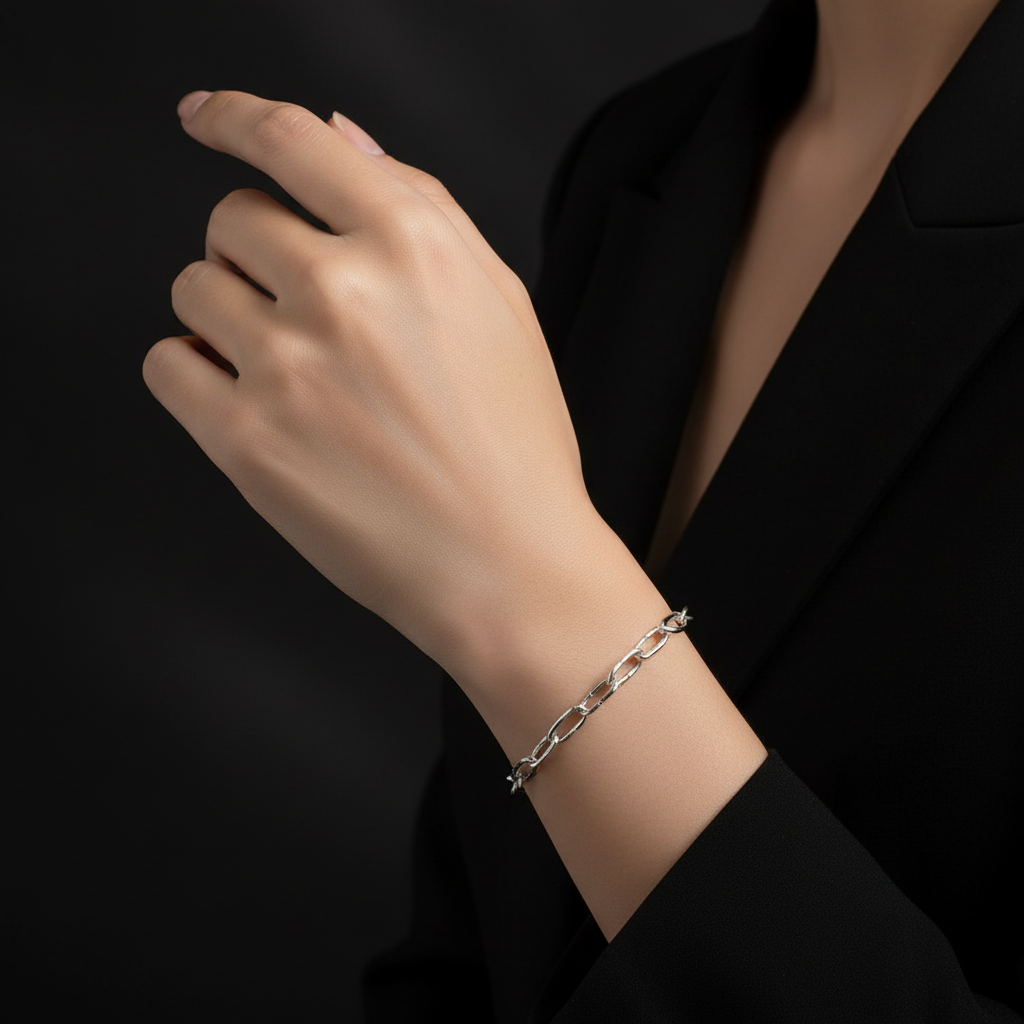 Textured Link Bracelet