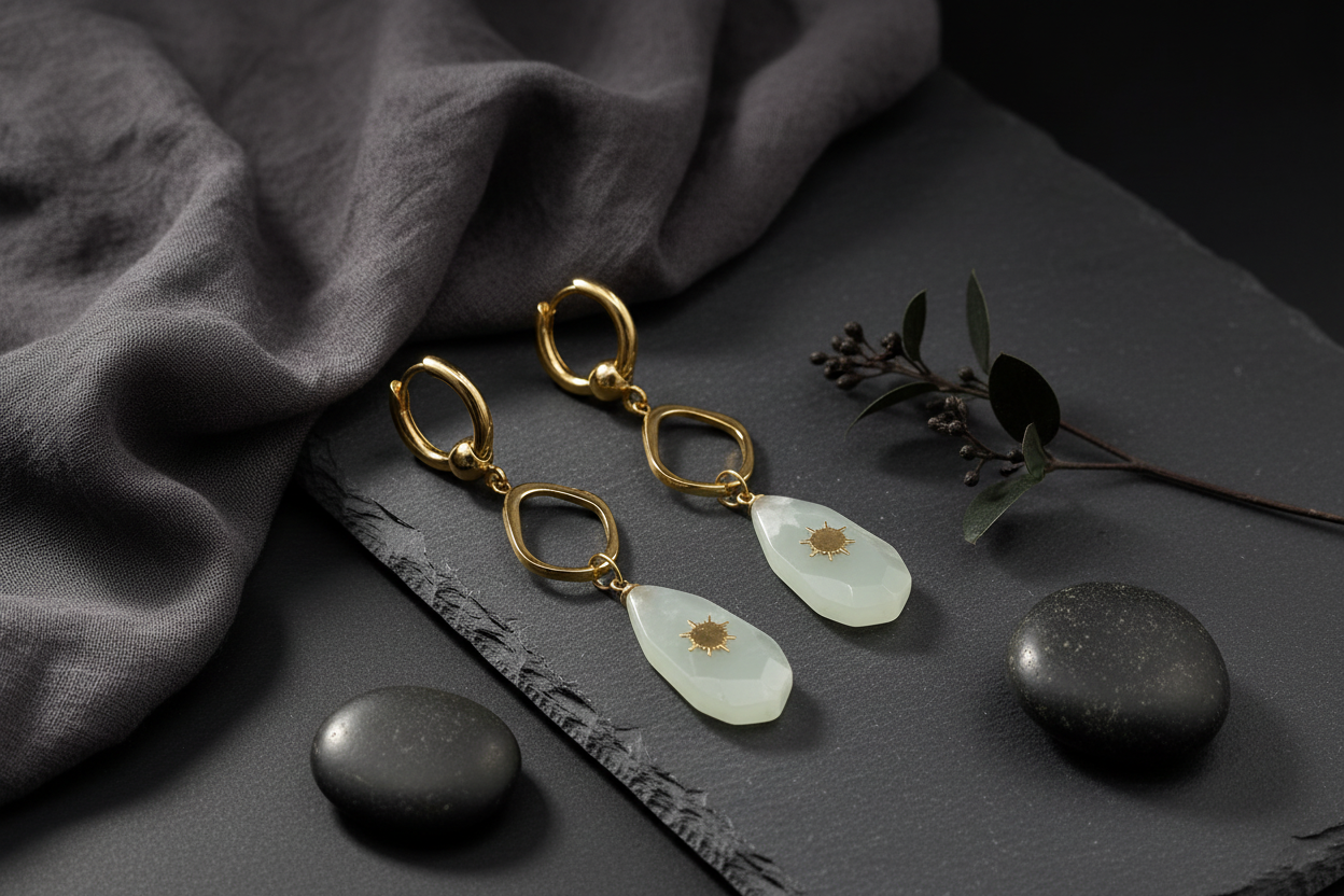 Amazonite Drop Earrings