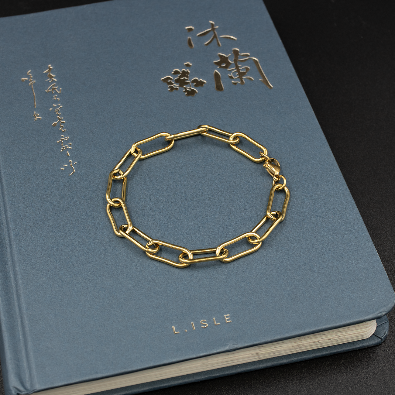 Chunky Gold Paperclip Bracelet