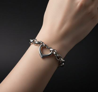 Chunky Heart Bracelet