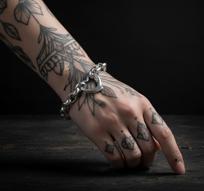 Chunky Heart Bracelet