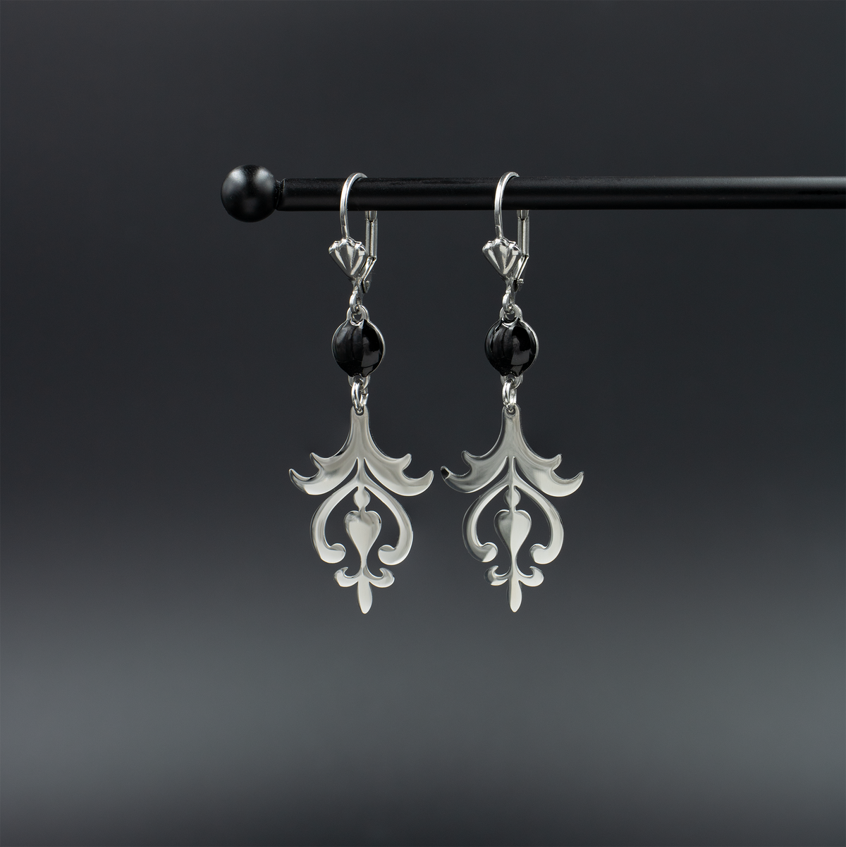 Silver Scroll Earrings