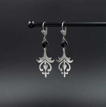Silver Scroll Earrings
