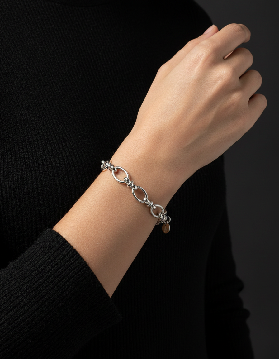 Chunky Oval Link Bracelet 3 / 14