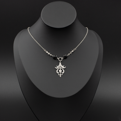 Gothic Scroll Pendant Necklace
