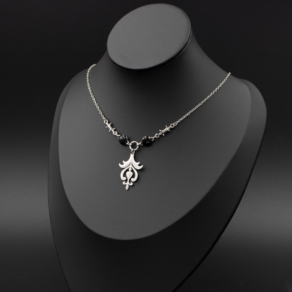 Gothic Scroll Pendant Necklace