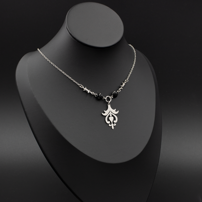 Gothic Scroll Pendant Necklace