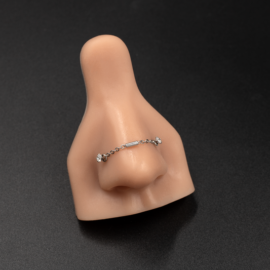 Bar Link Nose Piercings Chain