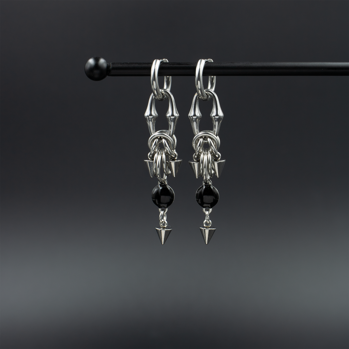 Spike Chainmail Earrings