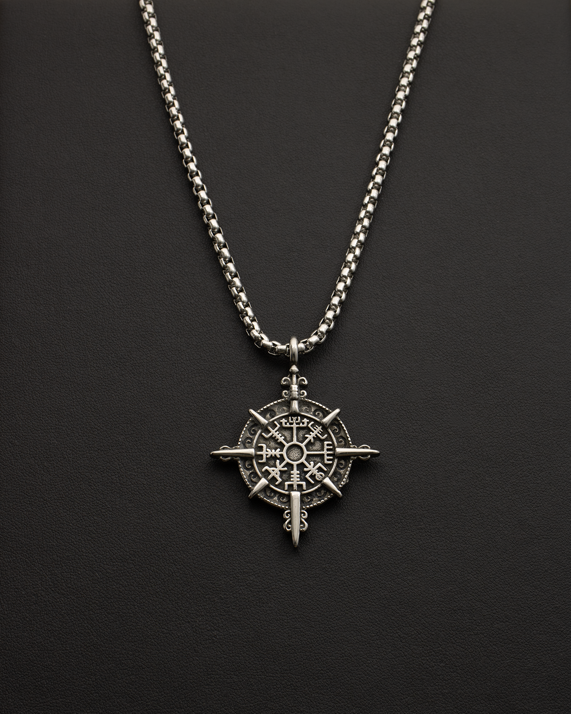 Vegvisir Viking Compass Necklace