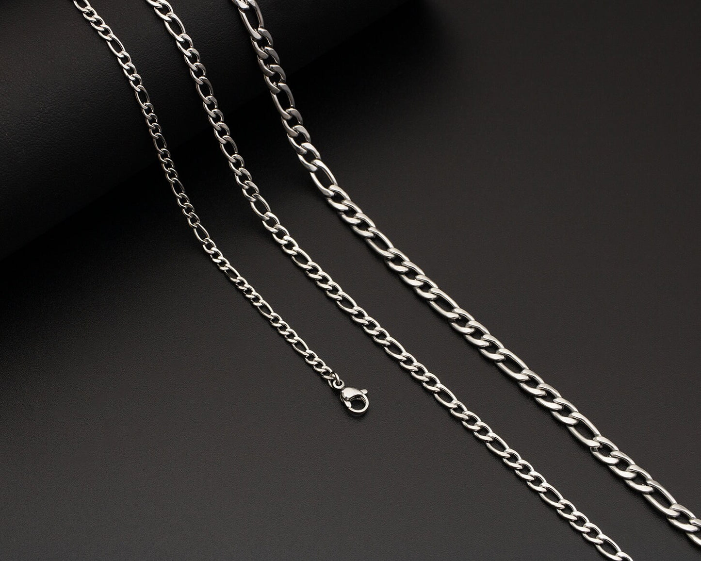 Stainless Steel Figaro Chain Necklace