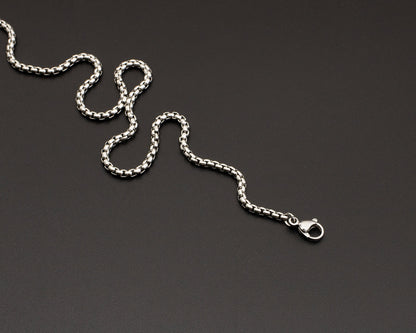 Stainless Steel Box Chain Necklace