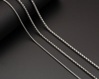 Stainless Steel Box Chain Necklace
