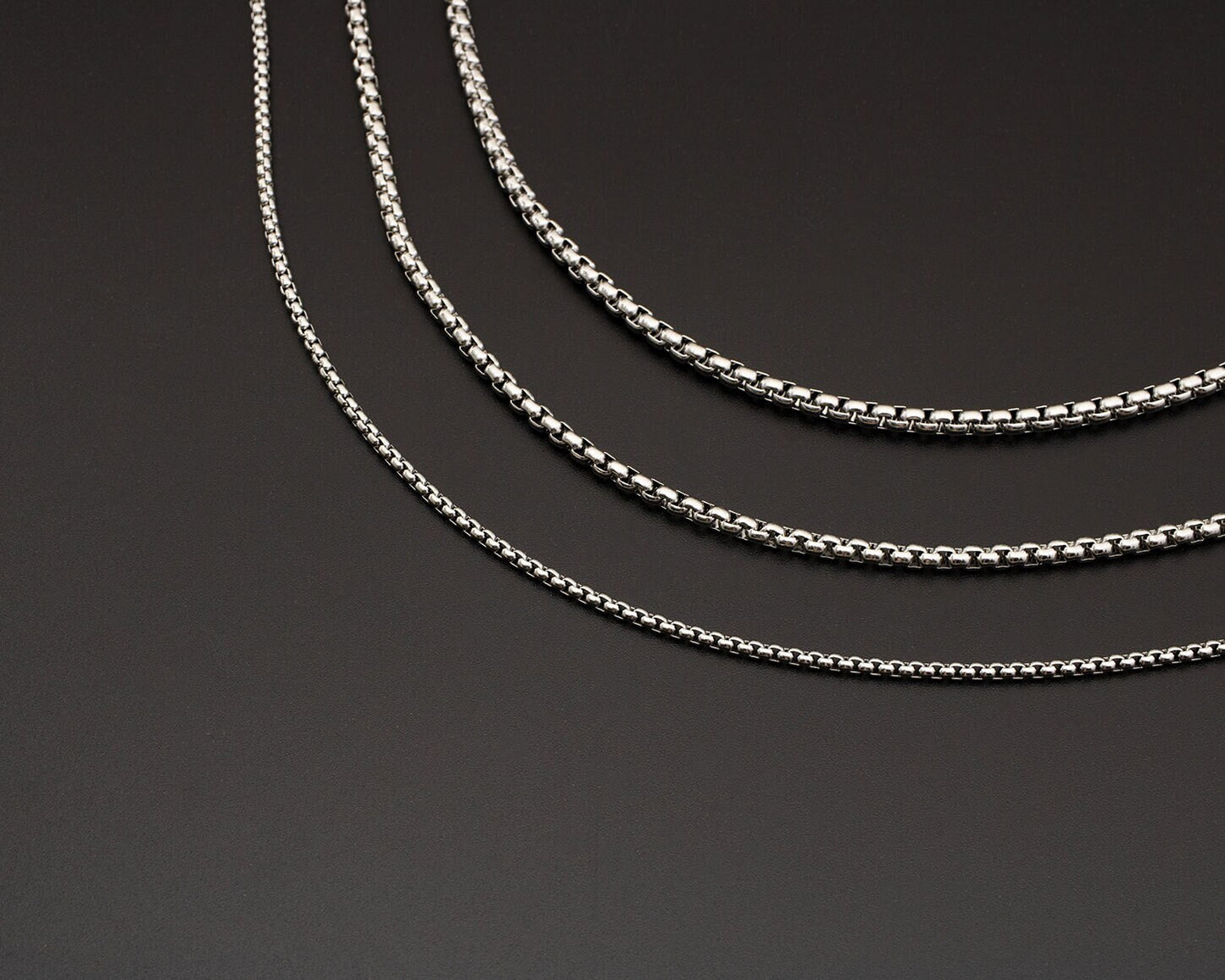 Stainless Steel Box Chain Necklace