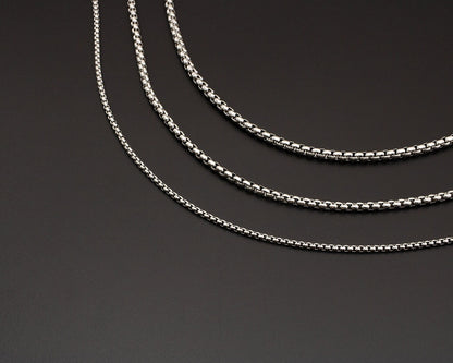 Stainless Steel Box Chain Necklace